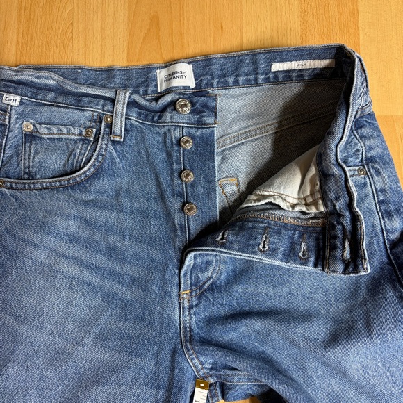 Citizens Of Humanity Ayla Barrel Bow Leg Jean in Telegraph Raw Hem 27 - Picture 11 of 16